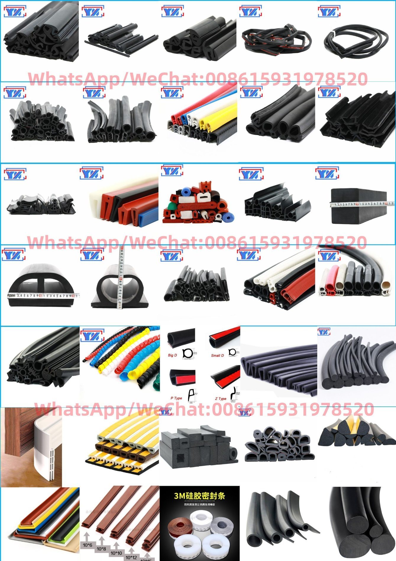 
                EPDM Rubber Extrusion Sealing Weather Strip